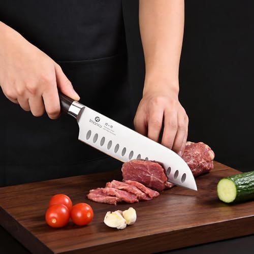 imarku Santoku Knife 7 Inch with Sharp Japanese High Carbon Stainless Steel - Image 5