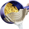 AUOON Pasta Strainer Clip on Silicone, Standard 8.86 x 3.55 in, MilkShake by AUOON