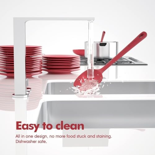 ChefAide 4 Pieces Silicone Spatulas Set, Heat Resistant Rubber Spatula - Image 6