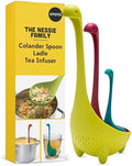 The Nessie Family by OTOTO - Pack of 3 Tea Infuser, Soup Ladle, and Colander - Cute Kitchen Accessories, Cooking Gifts, Funny Kitchen Gadgets, Kitchen Gifts by OTOTO