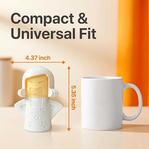 Angry Mama Microwave Cleaner, Vinegar and Water Steam Tool (White) - Image 5