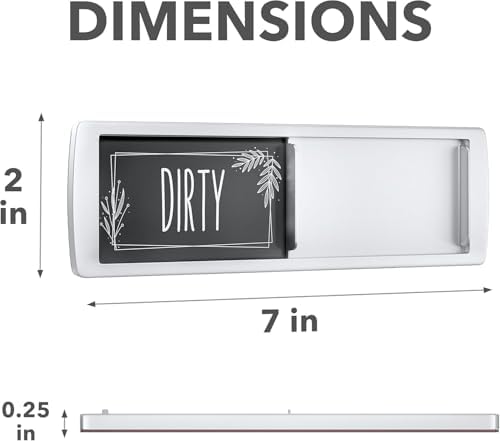 ASSURED SIGNS Dishwasher Magnet Clean Dirty Sign 7 x 2 Inch, Premium Build - Image 3