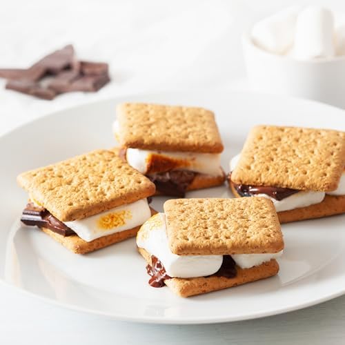 Nostalgia Tabletop Indoor Electric S'mores Maker - Smores Kit With Marshmallow Roasting Sticks and 4 Tray Lazy Susan for Graham Crackers, Chocolate, and Marshmallows - Movie Night Supplies - Brown - Image 4
