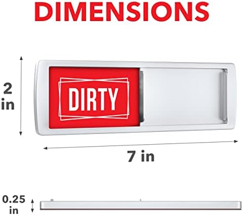 ASSURED SIGNS Dishwasher Magnet Clean Dirty Sign 7 x 2 Inch, Premium Build - Image 2