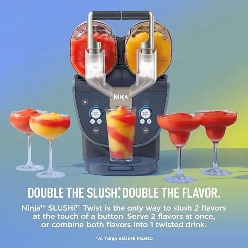 Ninja SLUSHi Twist Smart Frozen Drink Maker with Dual SlushAssist, FS701BL - Image 2