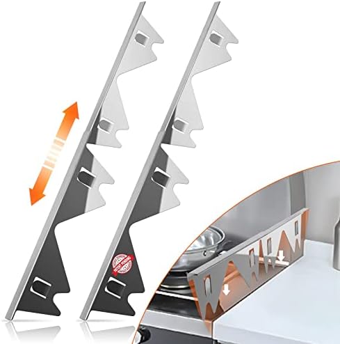 ItsNio Stove Gap Covers Stainless Steel 2PCS, Stove Gap Filler, Silver by ItsNio