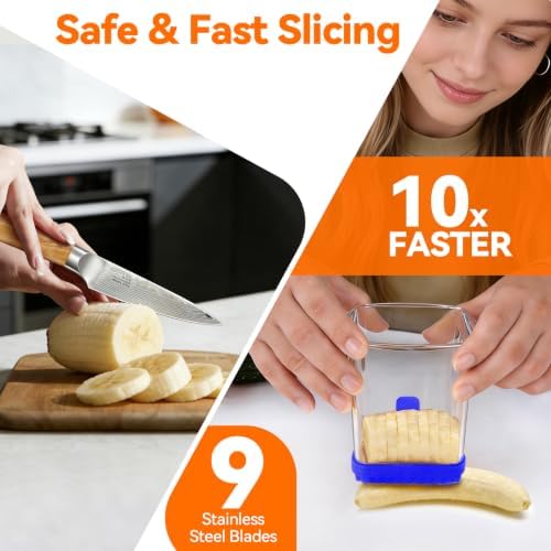 Strawberry Slicer Cup, Fruit Cutter – Quick-Slice, Meal Prep, Sapphire Blue - Image 3