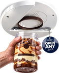 EZ Off Jar Opener for Seniors - Under Cabinet Jar Openers for Weak Hands, Easy Grip, Arthritis jar opener, One Handed Gadgets & Bottle Opener - Essential Kitchen Gadgets for Home Assistance - White by EZOff