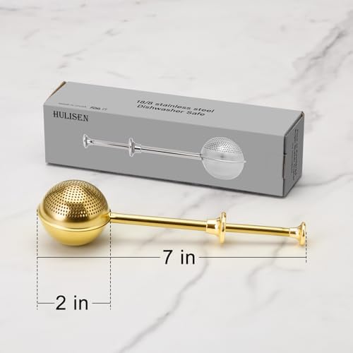 HULISEN Flour Duster, 304 Stainless Steel Flour Sifter for Baking, Gold - Image 6