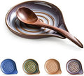 Spoon Rest, Ceramic Spoon Holder with Deep Drip Tray for Stove Top by Cormomu