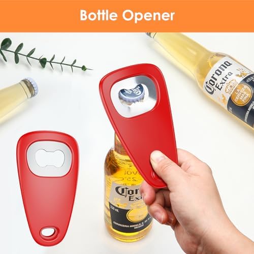 Pisol Kitchen Unique Gadgets Set 6 Pieces, Space Saving, Cheese Grater, Bottle Opener, Fruit Vegetable Peeler, Pizza Cutter, Garlic Ginger Grinder, Herb Stripper Gift Set - Image 2