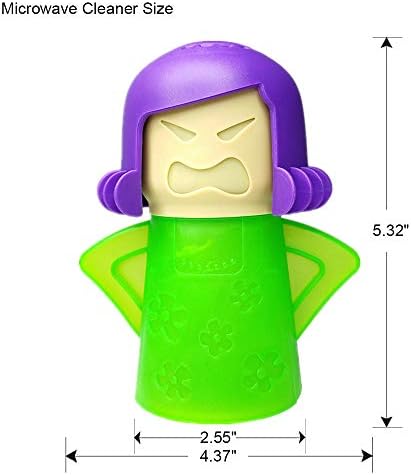 Angry Mama Microwave Cleaner, Vinegar and Water Steam Tool (Green) - Image 4