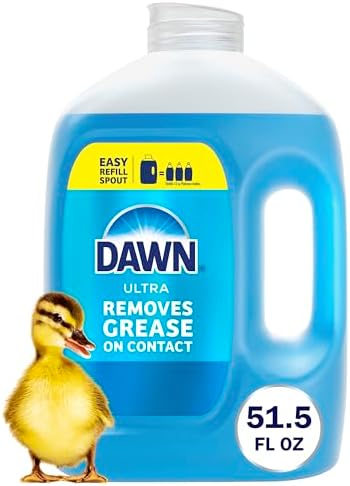 Dawn Ultra Dish Soap Refill Jug, Large Size Original Blue Liquid Dishwashing Detergent, Powerful Dish Soap for Grease, 51.5 oz by Dawn
