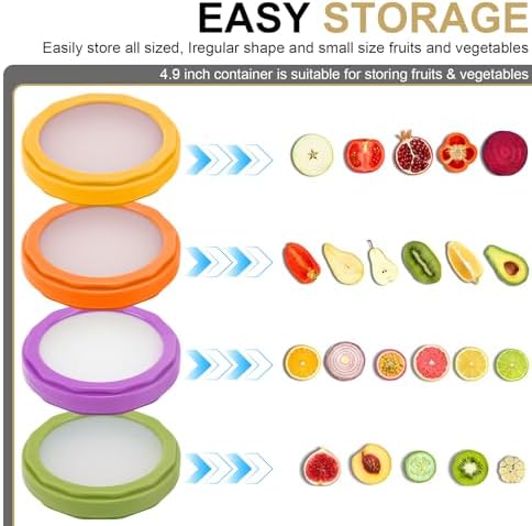 Winb Reusable Avocado Saver & Onion Storage, 4Pcs Silicone Produce Holders - Image 6