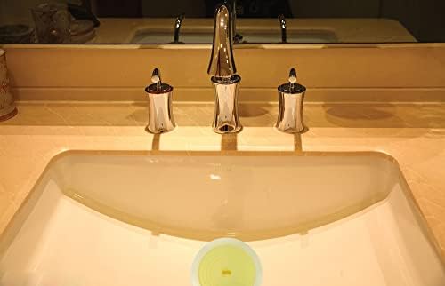 V-TOP Bathtub Drain Plug 2 Pack, 6 inches Large Silicone Tub Stopper Hair Stopper Flat Suction Cover for Kitchen Bathroom and Laundry (Yellow Transparent) - Image 5