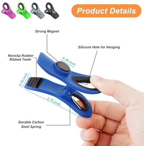 JETMORE 12 Pack Chip Clips Bag Clips Food Clip for Food Storage, Snack - Image 6