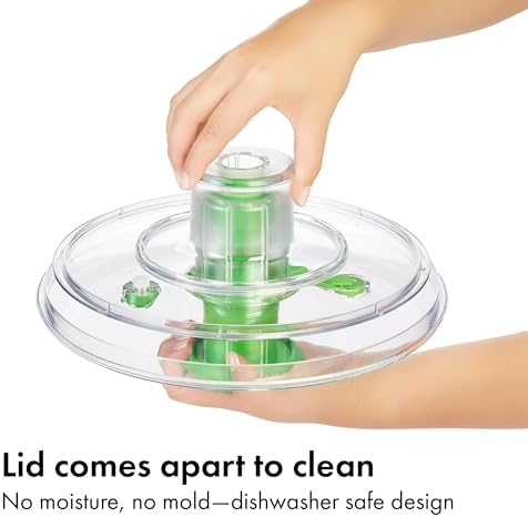 OXO Good Grips 6.22 Qt Salad Spinner, Vegetable Washer & Strainer - Green - Image 5
