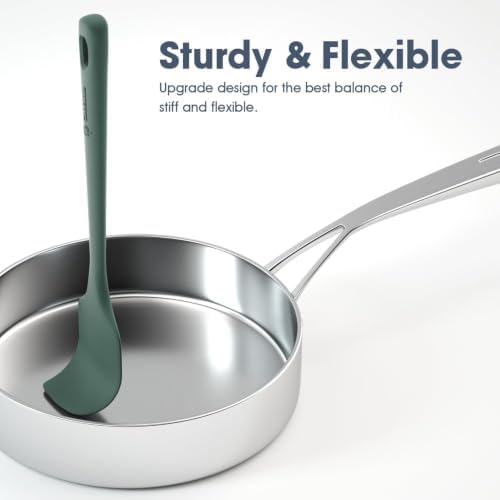 ChefAide 5 Pieces Silicone Spatulas Set, Heat Resistant Rubber Spatula - Image 4