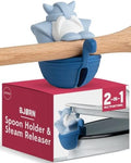 New!!! Bjorn Viking Spoon Holder by OTOTO - Spoon Rest for Stove Top, Kitchen Utensil Holder, Silicone Spoon Rest - Small Kitchen Gadgets, Fun Kitchen Gadgets by OTOTO