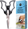 OTOTO Original Elizabat Kitchen Scissors - Halloween Goth Cute Bat Kitchen Shears, Bat Scissors, Gothic Scissors Utensils - Spooky Bats Halloween Gifts, Cute Gadgets, Kitchen Gadgets by OTOTO