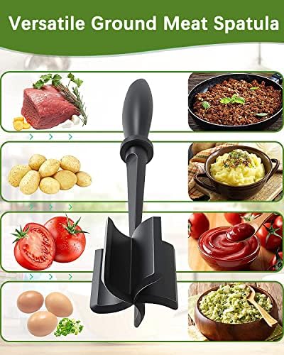 2Pack Meat Chopper Hamburger Masher Ground Beef Smasher Utensil Mix Tool - Image 3
