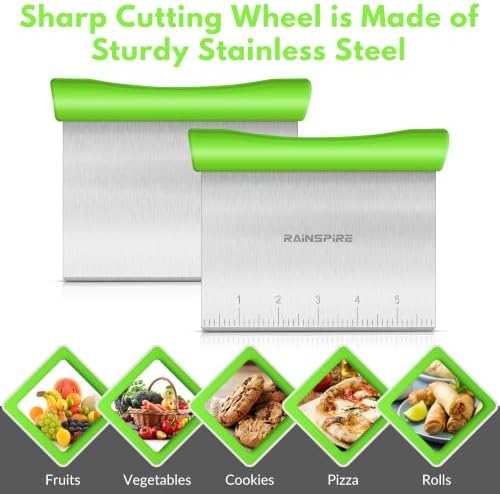 Multi-Purpose Stainless Steel Bench Scraper Dough Blender & Pastry Cutter - Image 6