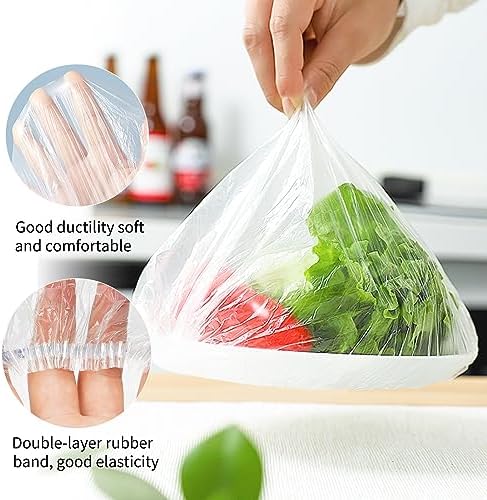 Homelove 100pcs Colorful Plastic Bowl Covers Dish Cover Food Cover, Reusable Elastic Stretch Fresh Keeping Covers, Kitchen Dining Cookware Canning Lids Food Bags, Universal Kitchen Plastic Wrap - Image 6