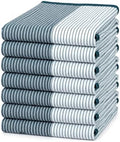 Premium Kitchen Towels 6 Pack 100% Cotton, 20"x28" - Blue by BumbleTowels