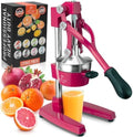 Zulay Kitchen Cast Iron Juicer, Orange Manual Juicer, Citrus Press, Magenta by ZulayKitchen