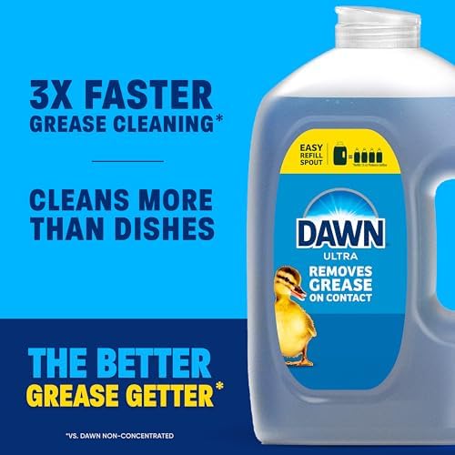 Dawn Ultra Dish Soap Refill Jug, Large Size Original Blue Liquid Dishwashing Detergent, Powerful Dish Soap for Grease, 51.5 oz - Image 4