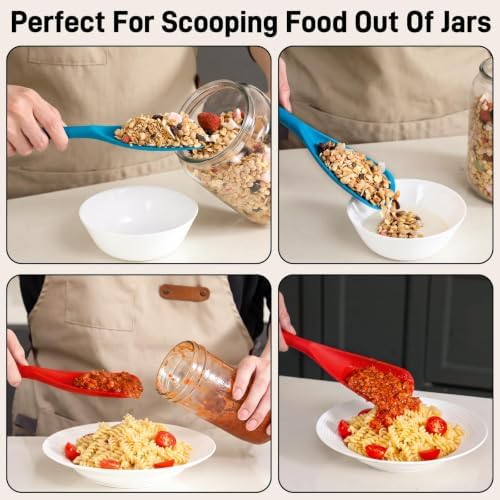 3 PACK Silicone Cooking Spatula & Spoon for Nonstick Cookware, BPA-Free - Image 6