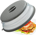 Microwave Splatter Cover Vented for Food, Splatter Guard & Colander Kitchen Gadget for Fruit Vegetables Microwave Plate Cover with Hook Hole,Dishwasher-Safe,BPA-Free Silicone & Plastic (1 Pack) by XGHJ