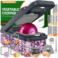 HomeHacks Veggie Chopper Vegetable Cutter, 15 in 1 Kitchen Gadget, Grey by HomeHacks