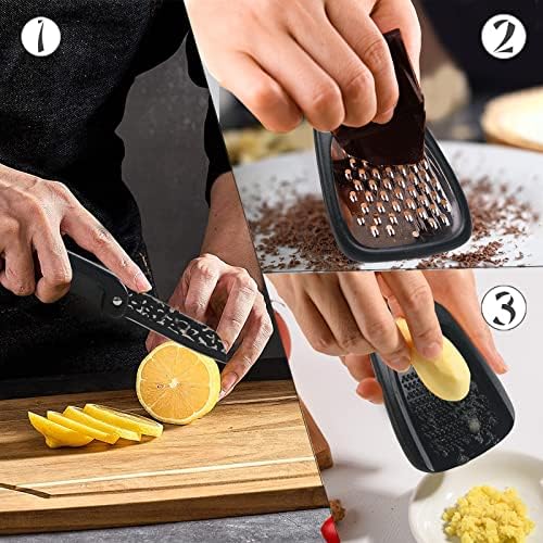 Kitchen Gadgets Set 6 Piece, Space Saving, Portable, Black - Image 3