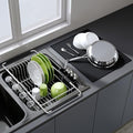 JASIWAY in Sink Dish Drying Rack with Mat, Cups and Utensil Holder by JASIWAY