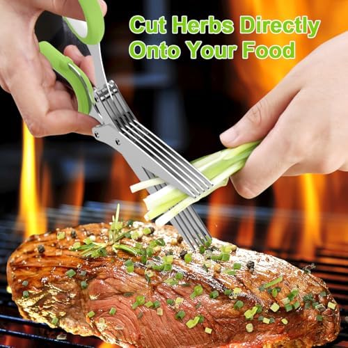 2026 Upgraded Herb Scissors, 5-Blade Kitchen Herb Shears - Image 6