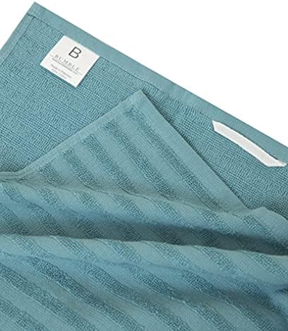 Premium Kitchen Towels 6 Pack 100% Cotton, 20"x28" Dish Towels - Aqua - Image 3
