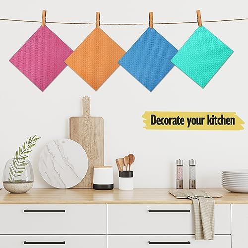 MoLKENE Swedish Dishcloths for Kitchen, 10 Pack, Assorted Colors - Image 3