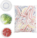 Homelove 100pcs Colorful Plastic Bowl Covers Dish Cover Food Cover, Reusable Elastic Stretch Fresh Keeping Covers, Kitchen Dining Cookware Canning Lids Food Bags, Universal Kitchen Plastic Wrap by Homelove