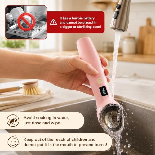 Heated Ice Cream Scoop Rechargeable, 3 Heat Settings, Electric Scooper - Image 6
