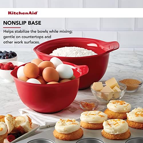 KitchenAid Universal Mixing Bowls, Set Of 3, Empire Red - Image 5