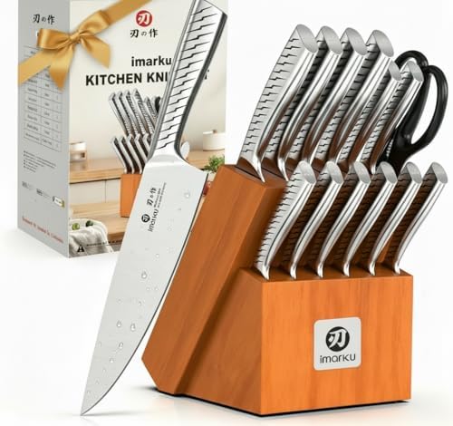 Imarku 14‑Piece Kitchen Knife Set｜Pro Cutting Power, Easy for Home Use by imarku