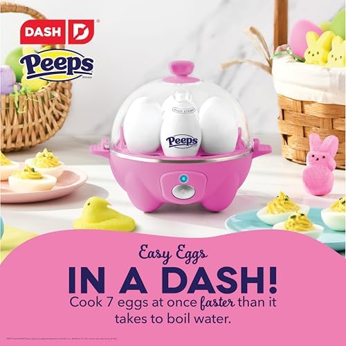 PEEPS & Dash Rapid Egg Cooker, Bunny Omelette Mold, Pink - Image 2