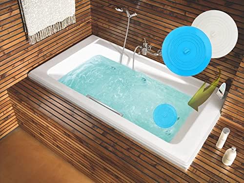 V-TOP Bath Tub Drain Stopper 2 Pack, 6 inch Silicone Drain Cover Tub Plug - Image 4