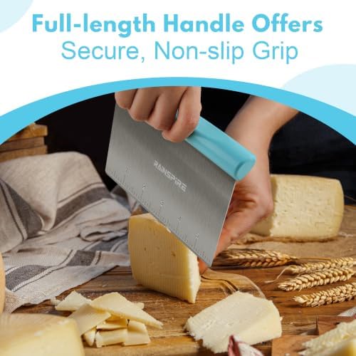 Multi-Purpose Stainless Steel Bench Scraper Dough Blender & Pastry Cutter - Image 4