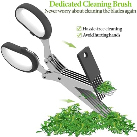 2026 Upgraded Herb Scissors, 5-Blade Kitchen Herb Shears - Image 7