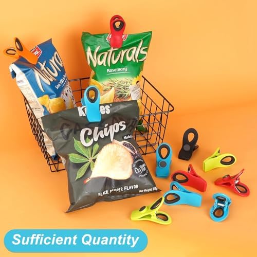 JETMORE 30 Pack Bag Clips, Multicolor Potato Chip Bag Clips, Food Clip - Image 4