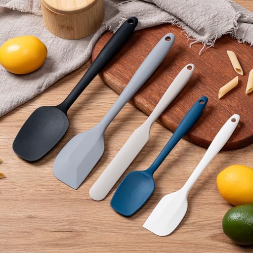 Silicone Spatula Set,5 Piece Food Grade Rubber Spatulas,Multicolor2 - Image 6
