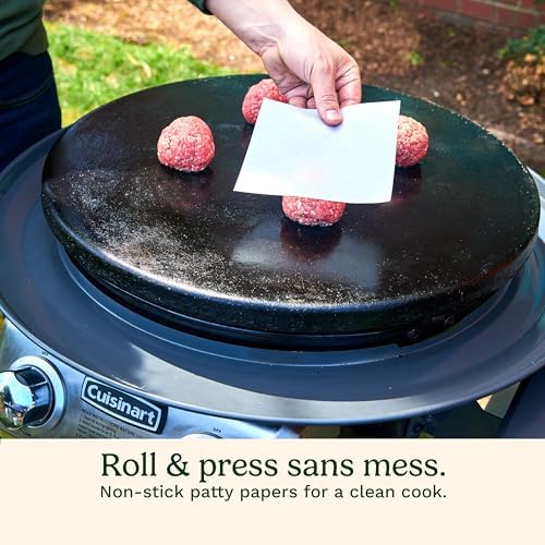 Cuisinart Smash Burger Kit w/Burger Press, Spatula, Shaker & Patty Papers - Image 4