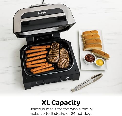 Ninja® Foodi® Smart XL 6-in-1 Indoor Grill & Air Fryer, Black/Silver, DG551 - Image 6